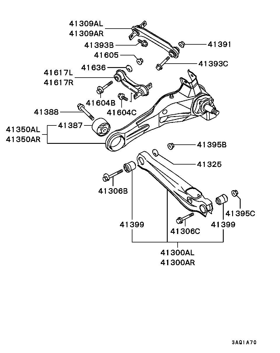 Mitsubishi MR915104 - Valdymo svirties / išilginių svirčių įvorė onlydrive.pro