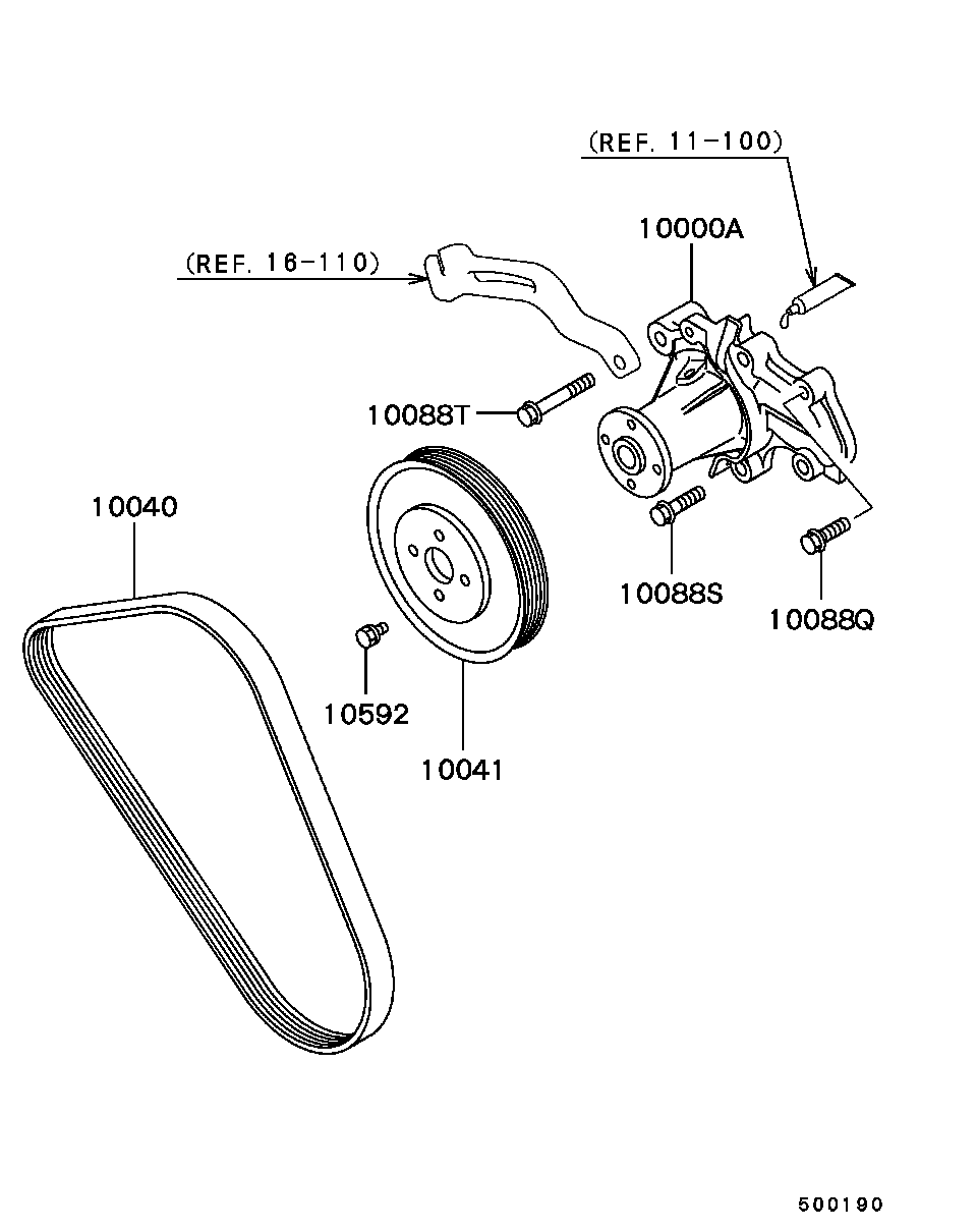 Mitsubishi MD345395 - Moniurahihna onlydrive.pro