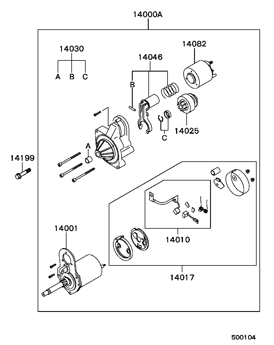 Mitsubishi MD 308088 - Starter onlydrive.pro