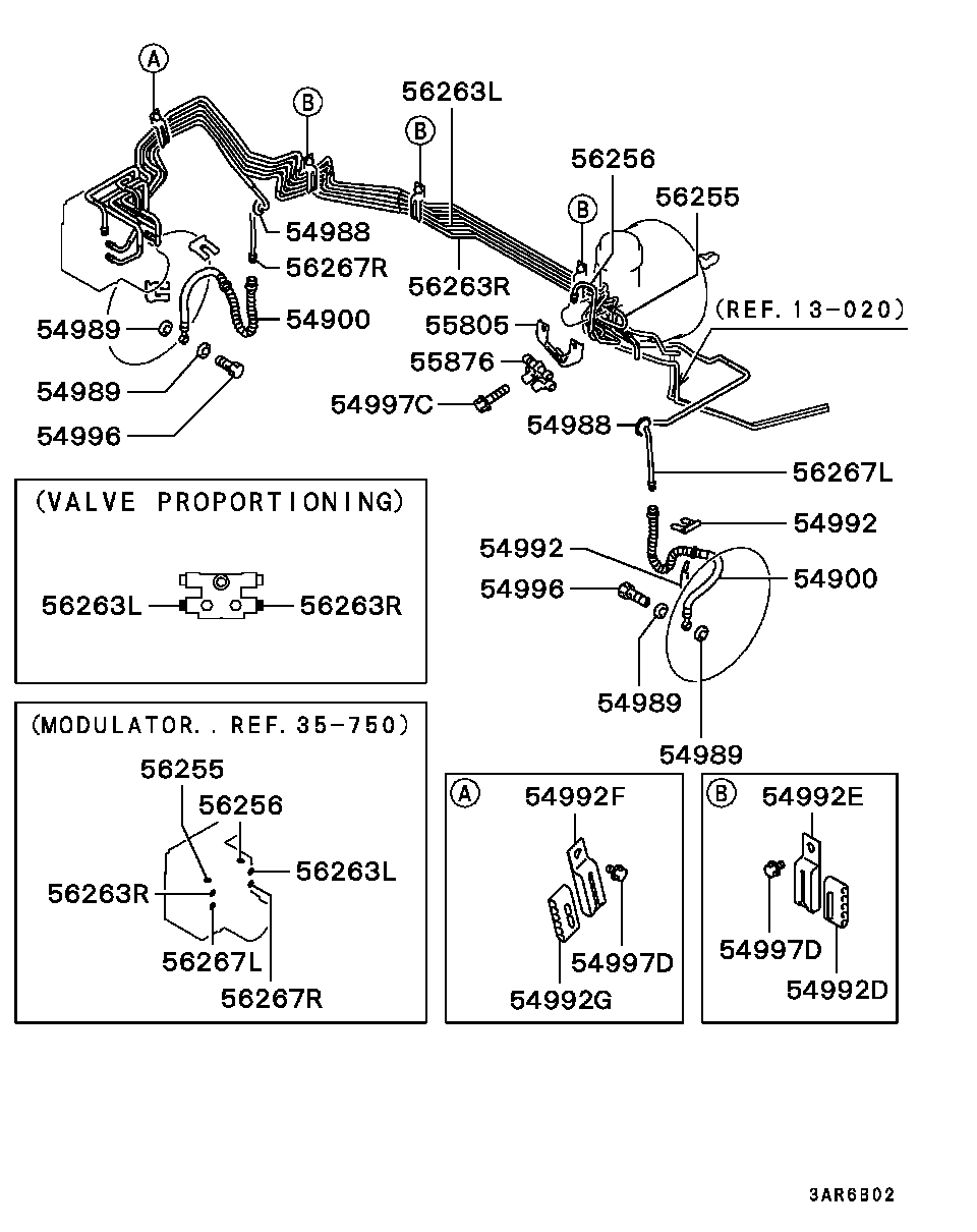 Mitsubishi MB950308 - Тормозной шланг onlydrive.pro