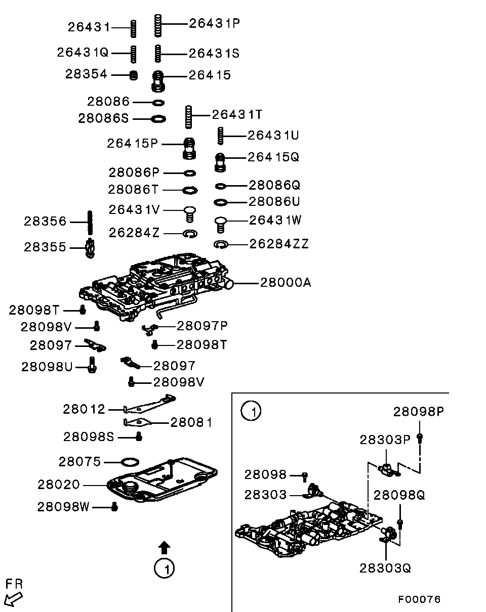 Mitsubishi 2804A020 - Hidrofiltrs, Automātiskā pārnesumkārba onlydrive.pro