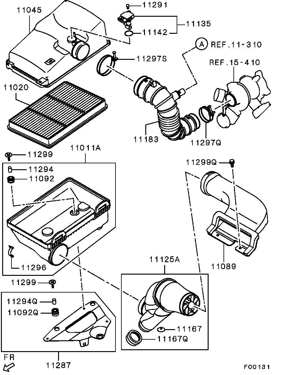 Mitsubishi 1525A016 - Gaisa masas mērītājs onlydrive.pro