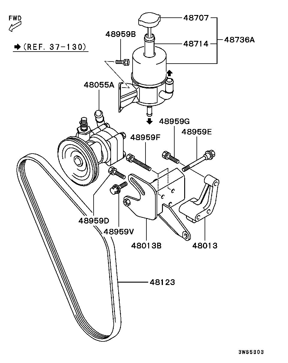 Mitsubishi MD311704 - V formos rumbuoti diržai onlydrive.pro