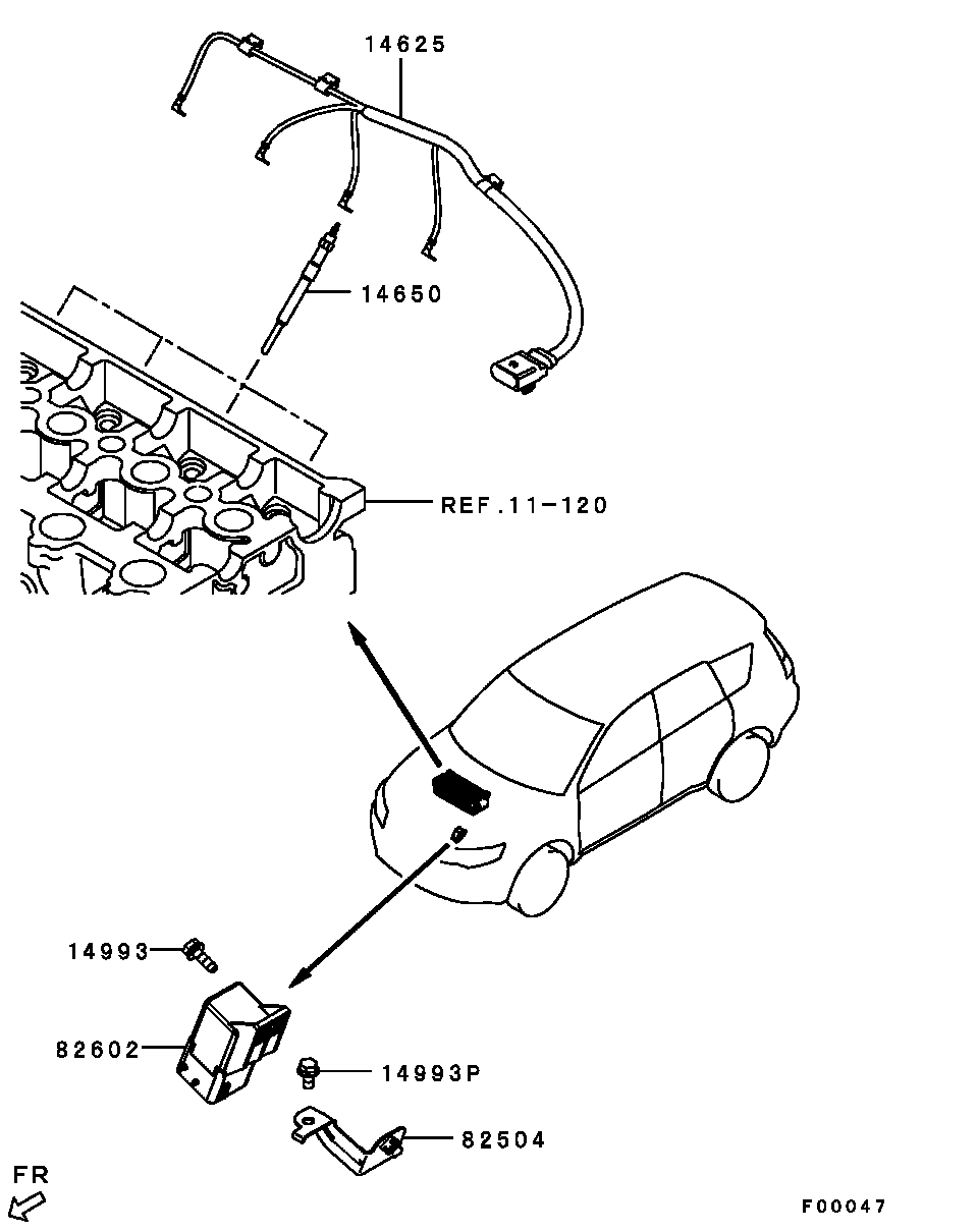 Mitsubishi 1860A680 - Vadības bloks, Kvēlsveces darbības laiks onlydrive.pro