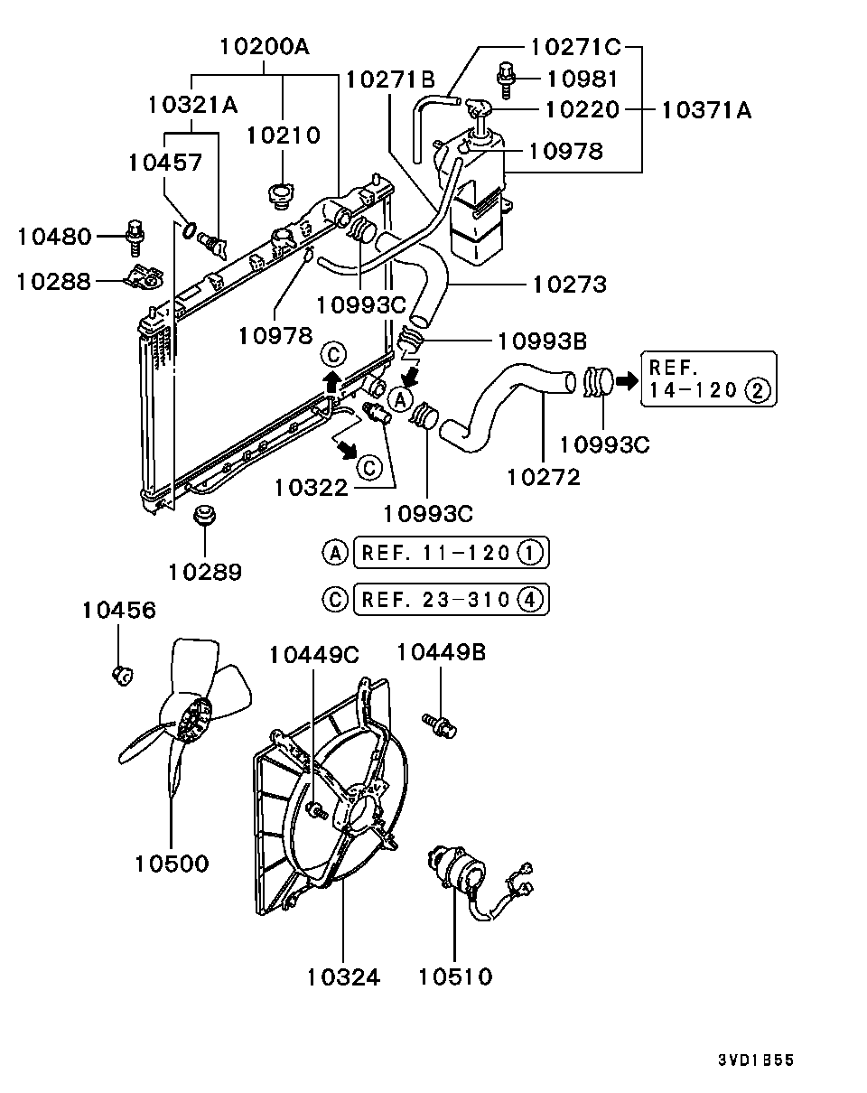 Mitsubishi MB660667 - Sulgurkate, jahutusseade onlydrive.pro