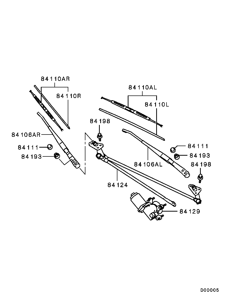 Mitsubishi MR522387 - Wiper Blade onlydrive.pro