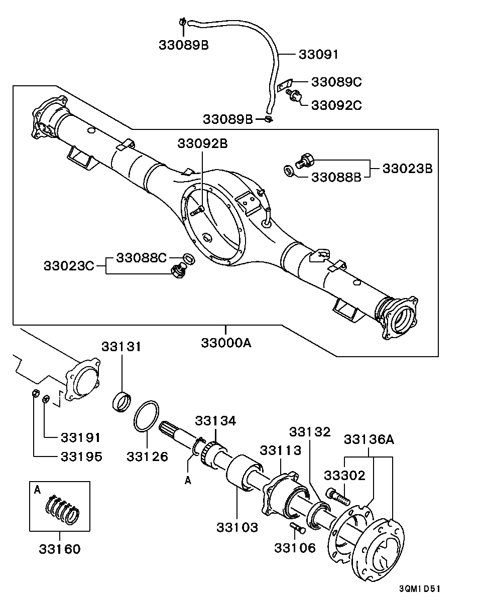 Mitsubishi MN110724 - Pyöränlaakerisarja onlydrive.pro