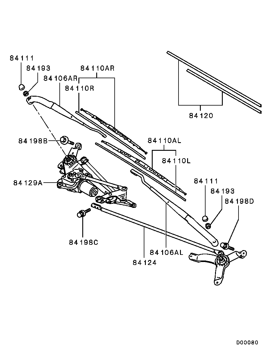 Mitsubishi MN182389 - Valytuvo gumelė onlydrive.pro