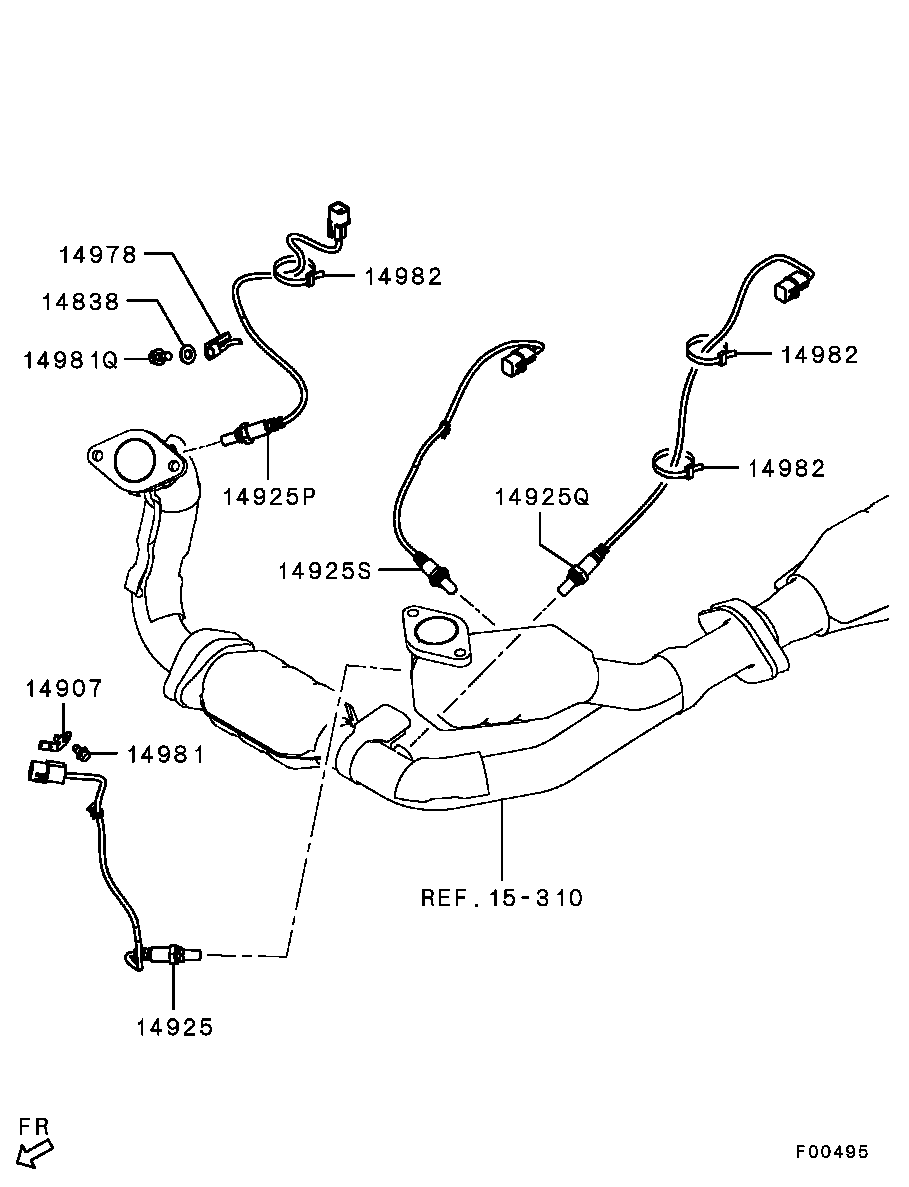 Mitsubishi MD365014 - Oxygen, Lambda Sensor onlydrive.pro