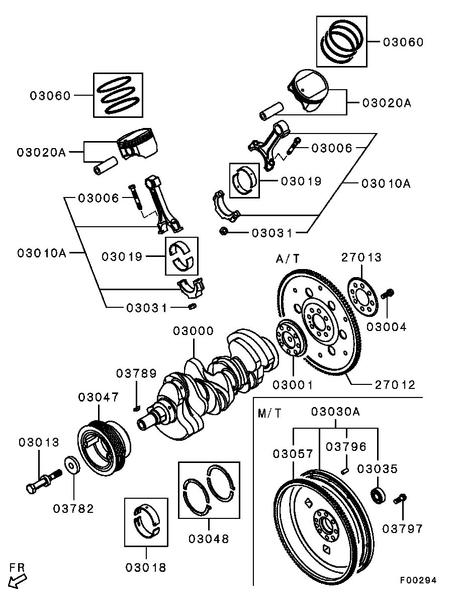 Mitsubishi 1052A271 - Thrust Washer, crankshaft onlydrive.pro