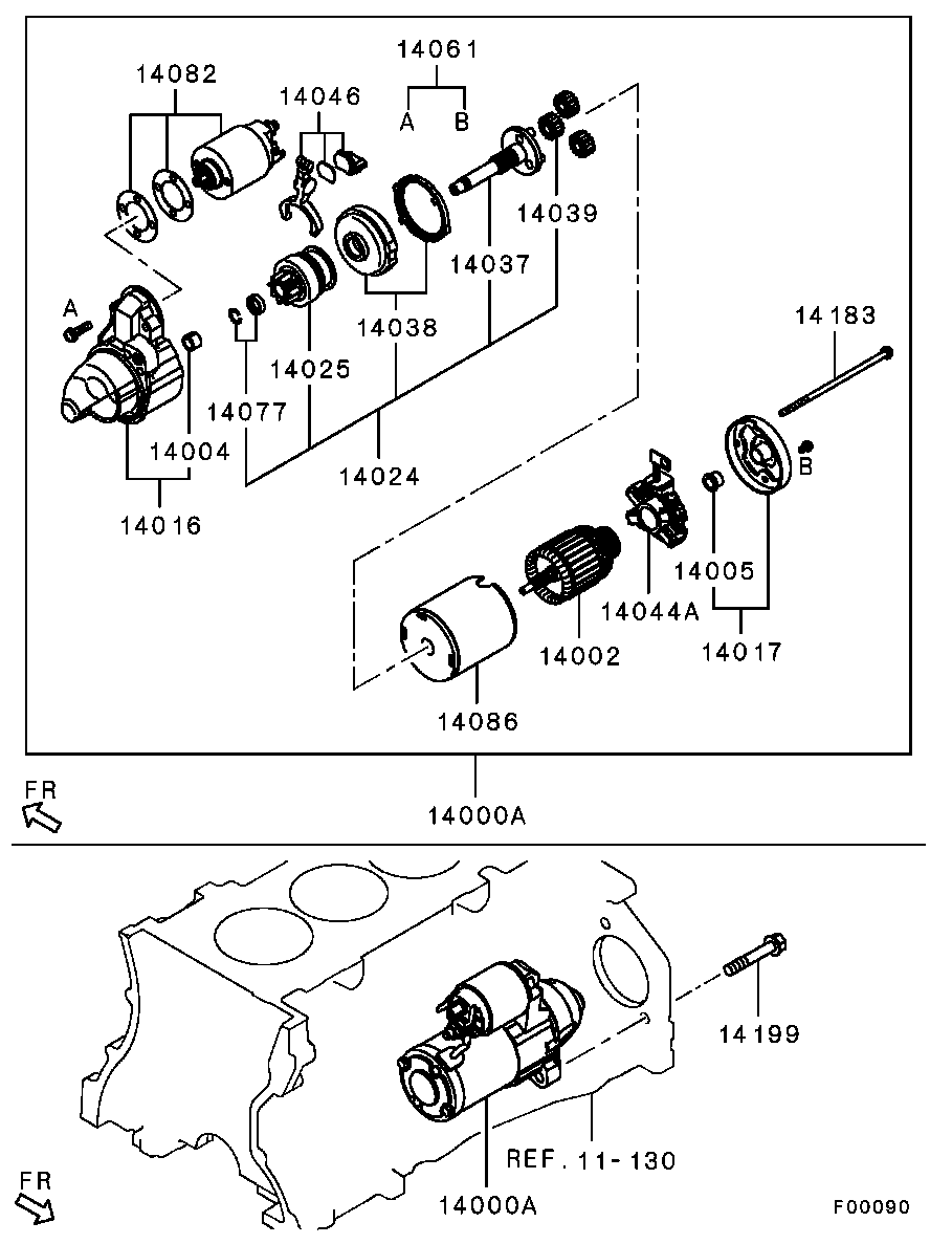 Mitsubishi 1810A205 - Стартер onlydrive.pro