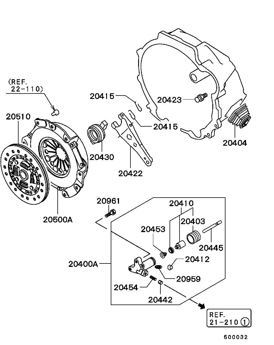 Mitsubishi MD723544 - Нажимной диск сцепления onlydrive.pro