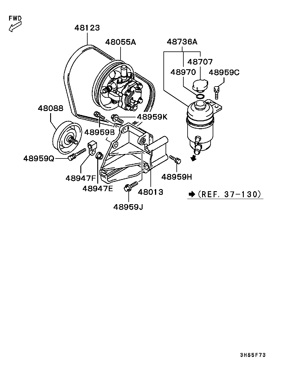 Mitsubishi MD338462 - Ķīļrievu siksna onlydrive.pro