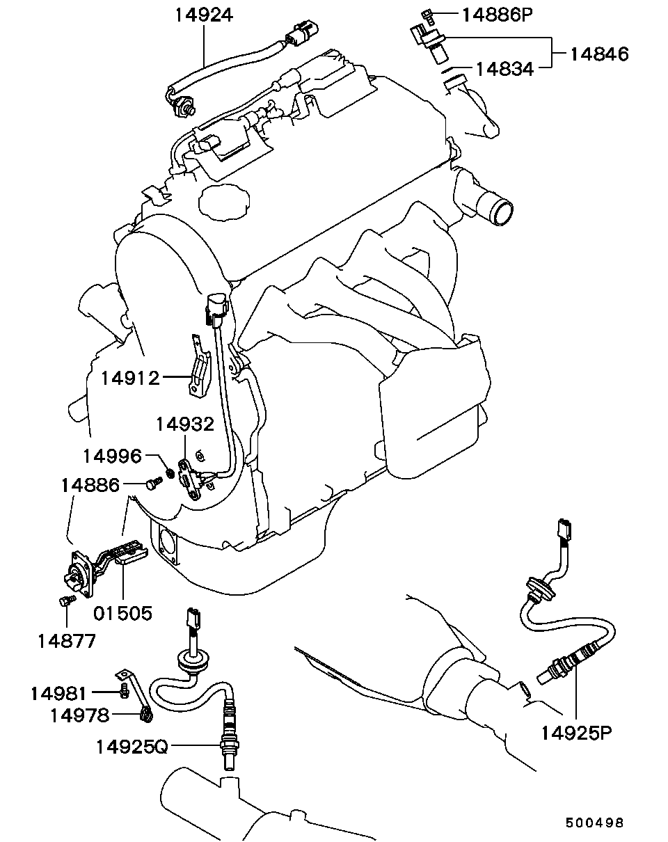 Mitsubishi MD339640 - Oxygen, Lambda Sensor onlydrive.pro