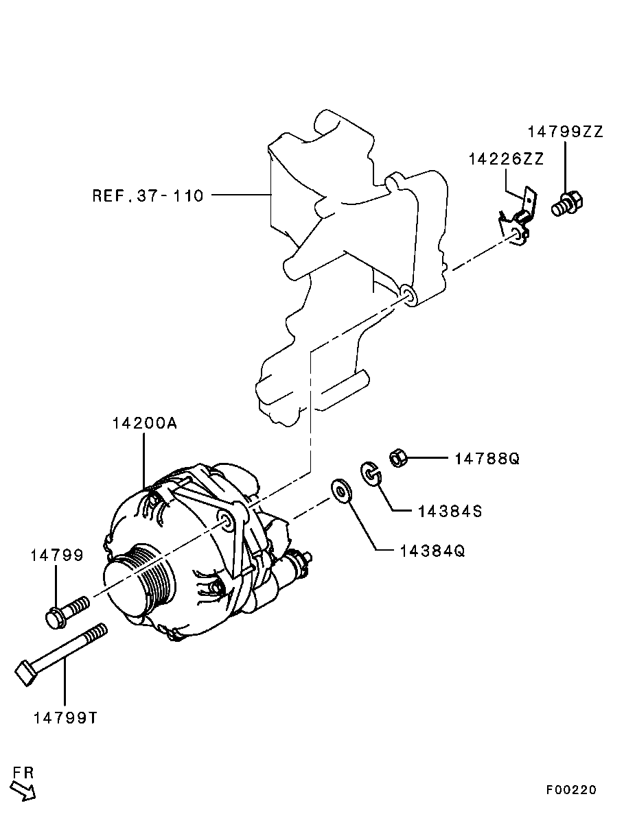 Mitsubishi 1800A288 - Generaator onlydrive.pro