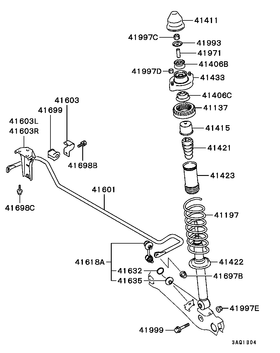 Mitsubishi MR272117 - Тяга / стойка, стабилизатор onlydrive.pro