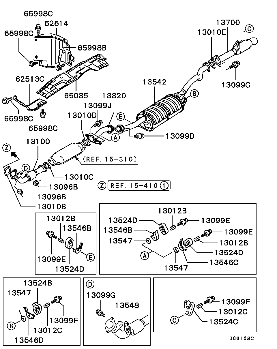 Mitsubishi MB687012 - Прокладка, труба выхлопного газа onlydrive.pro