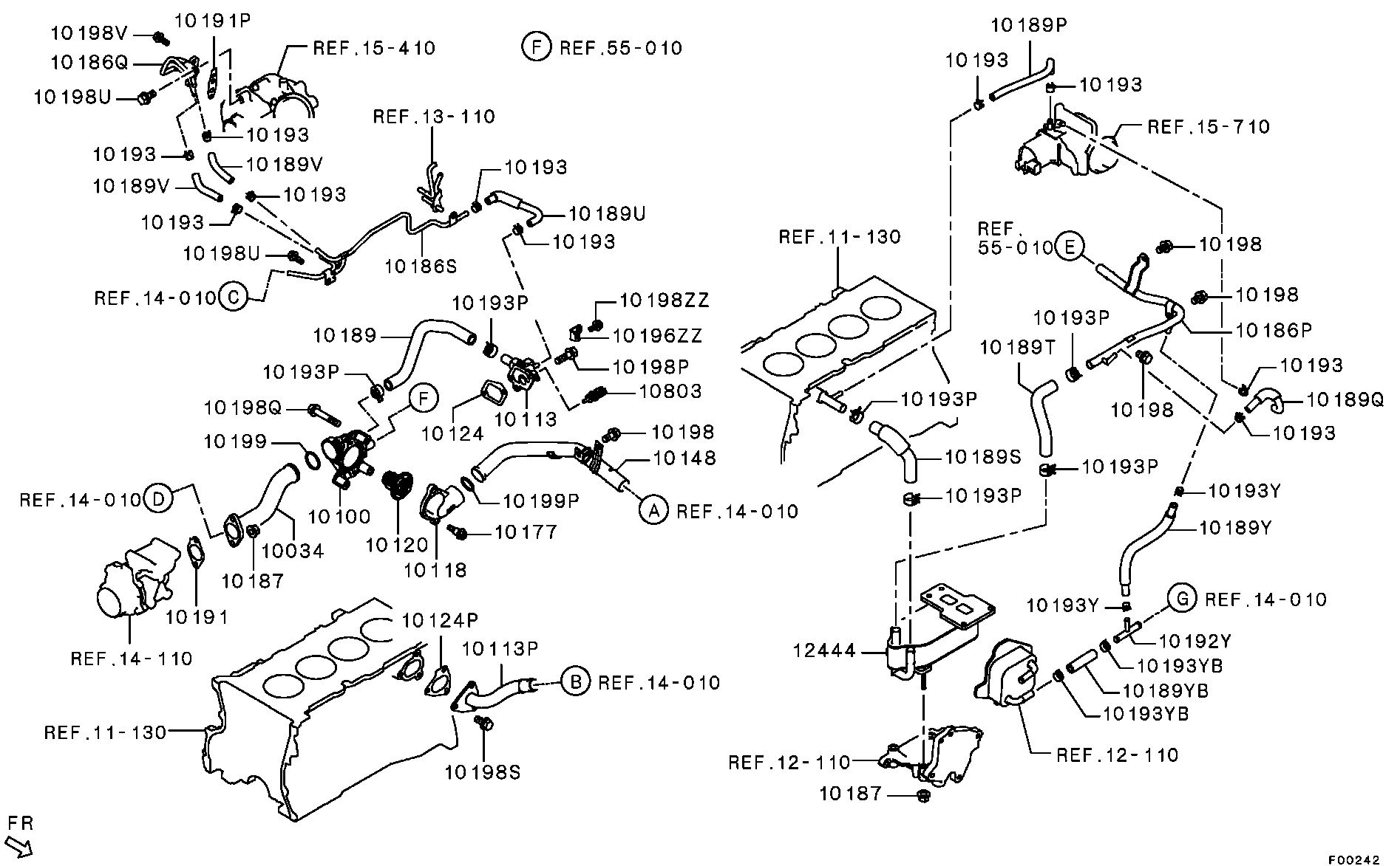 Mitsubishi 1305A190 - Termostats, Dzesēšanas šķidrums onlydrive.pro