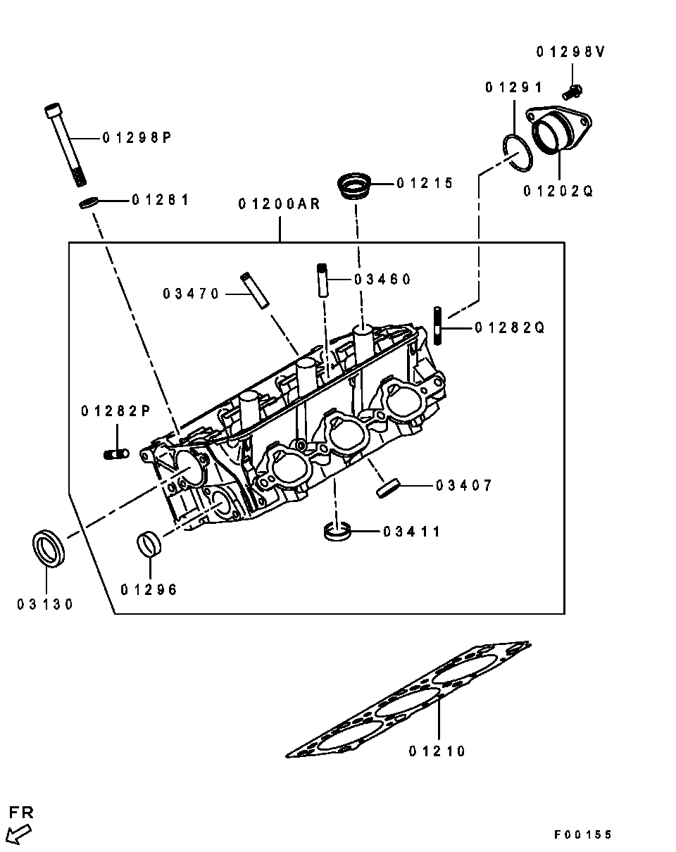 Mitsubishi MN176208 - Прокладка, впускной коллектор onlydrive.pro