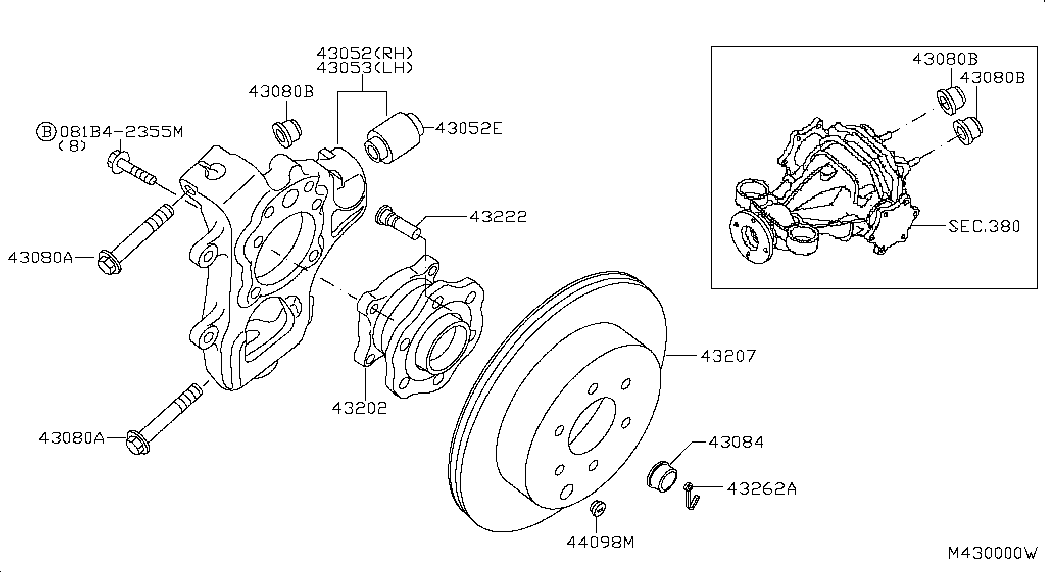 NISSAN 40262-2Y000 - Ašies veržlė, kardaninis velenas onlydrive.pro