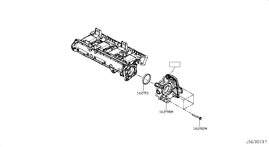 NISSAN 16175-00QAE - Tihend,sisselaskekollektori korpus onlydrive.pro