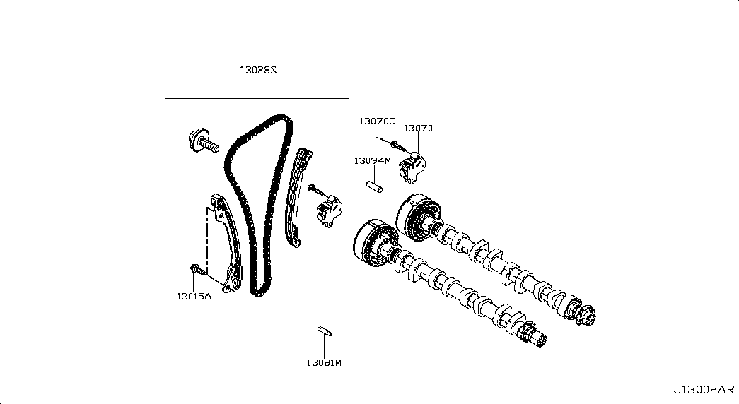 NISSAN 13070-00Q1G - Spriegotājs, Piedziņas ķēde onlydrive.pro