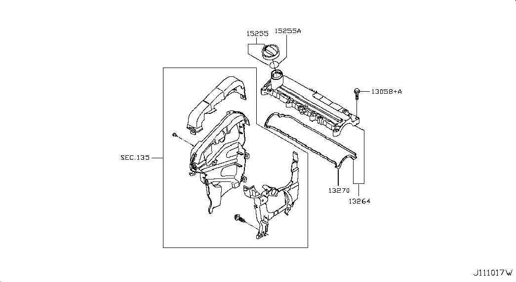 NISSAN 13270-00Q0B - Tihend, klapikaan onlydrive.pro