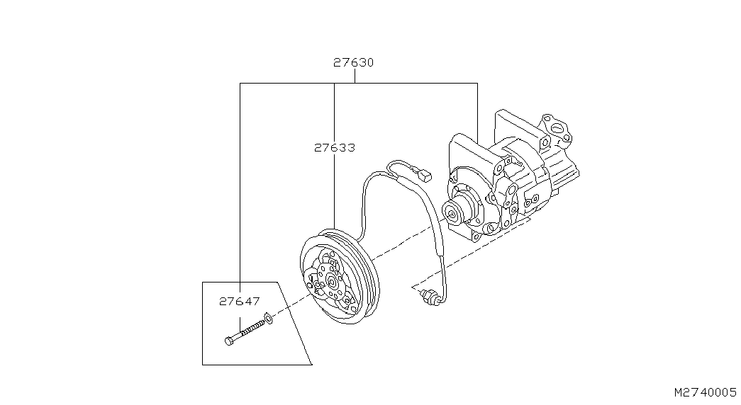 NISSAN 92600-9F500 - Компрессор кондиционера onlydrive.pro