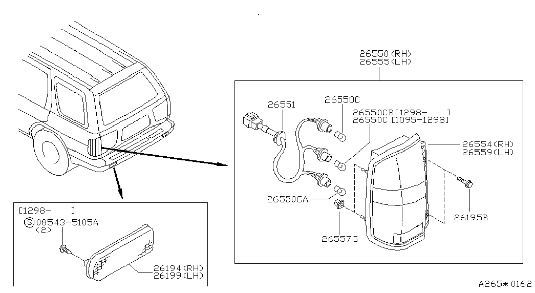 NISSAN 26717-89970 - Polttimo, huomiovalo onlydrive.pro