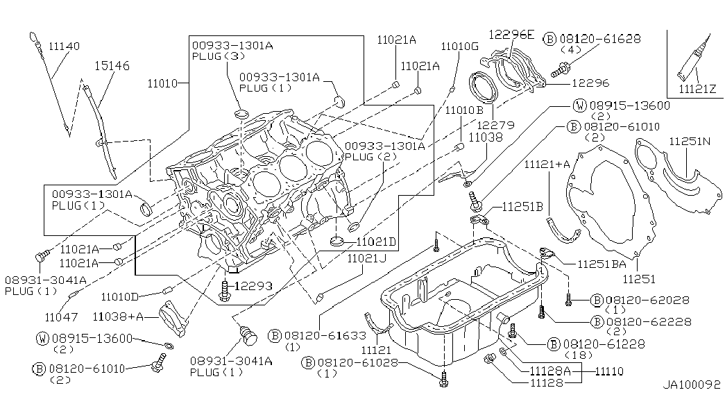 NISSAN 11121-14Y10 - Blīve, Eļļas vācele onlydrive.pro