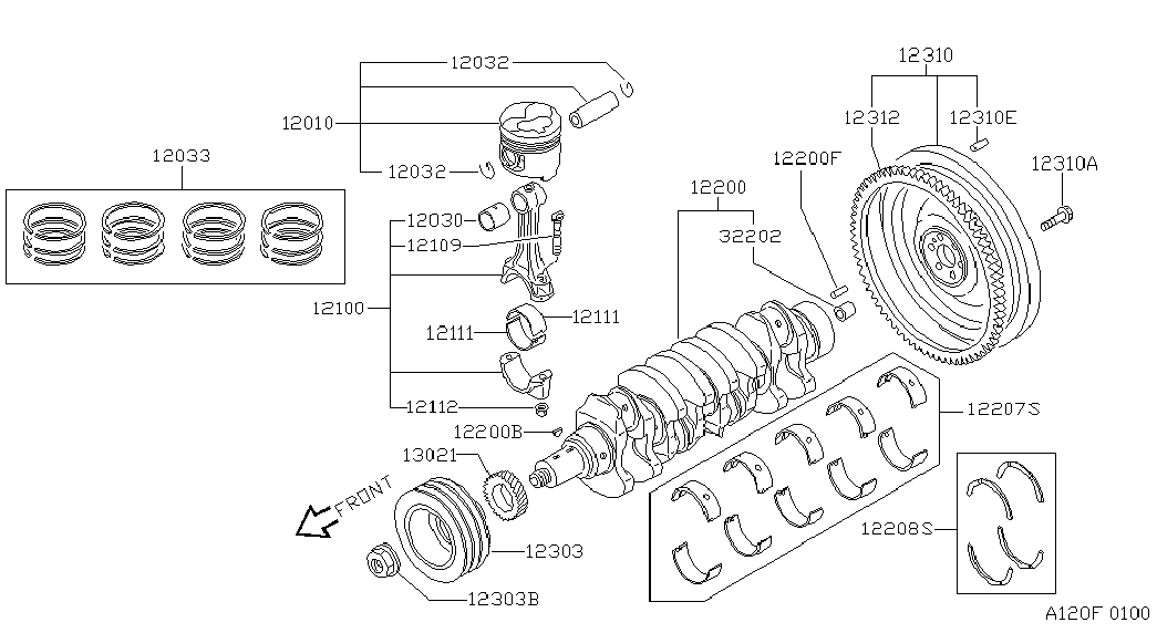 NISSAN 120103S900 - Piston onlydrive.pro