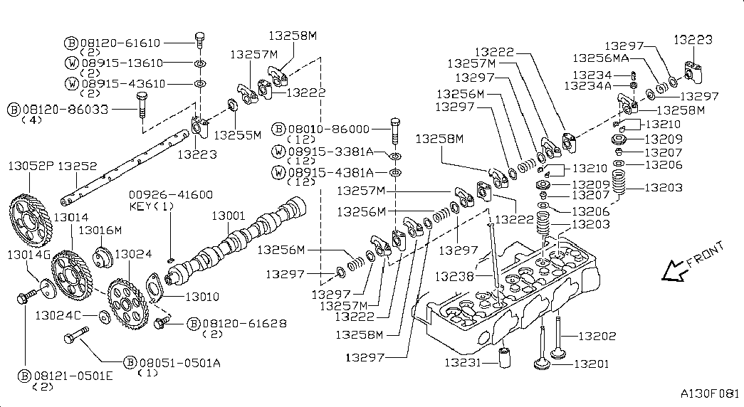 NISSAN 13207-V1700 - Blīvgredzens, Vārsta kāts onlydrive.pro