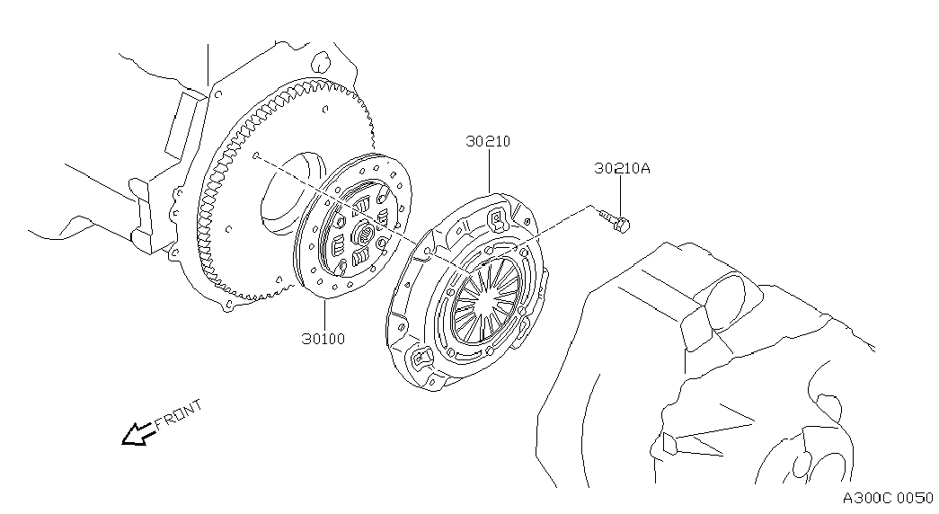NISSAN 30210-01M00 - Clutch Pressure Plate onlydrive.pro