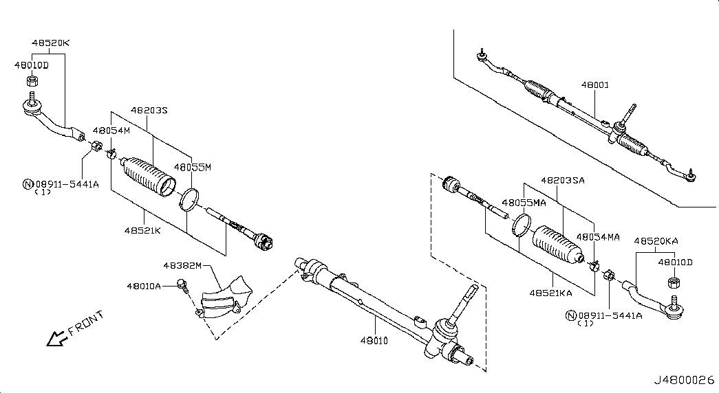 RENAULT D8 64 0JY 00A - Skersinės vairo trauklės galas onlydrive.pro