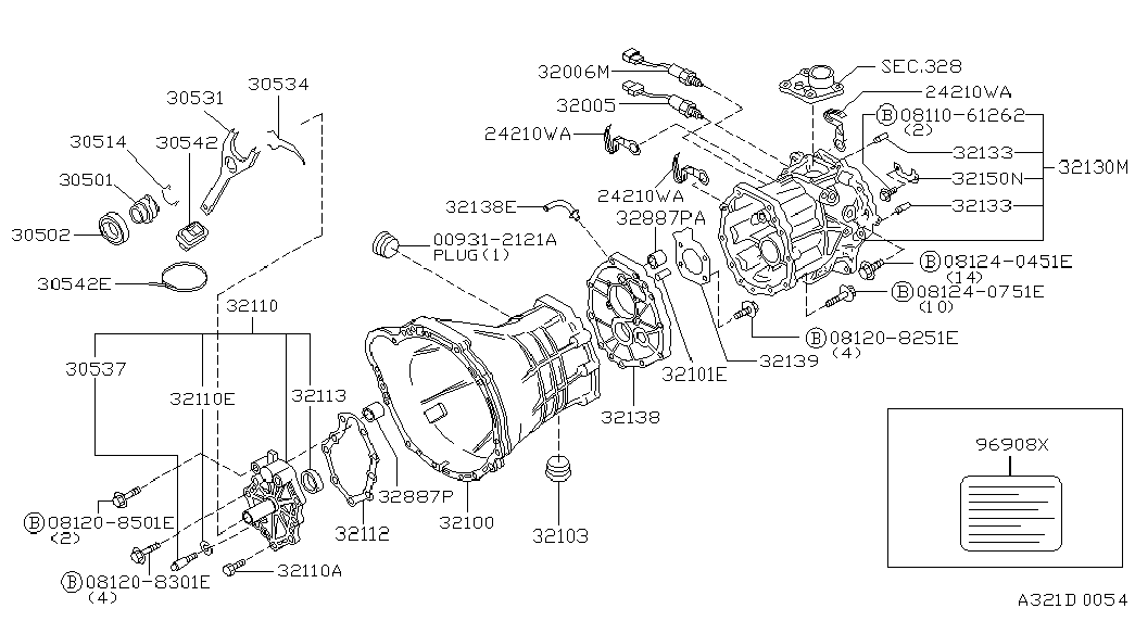 NISSAN 30502-45P00 - Clutch Release Bearing onlydrive.pro