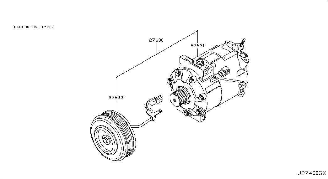 NISSAN 92600EN22B - Kompressori, ilmastointilaite onlydrive.pro