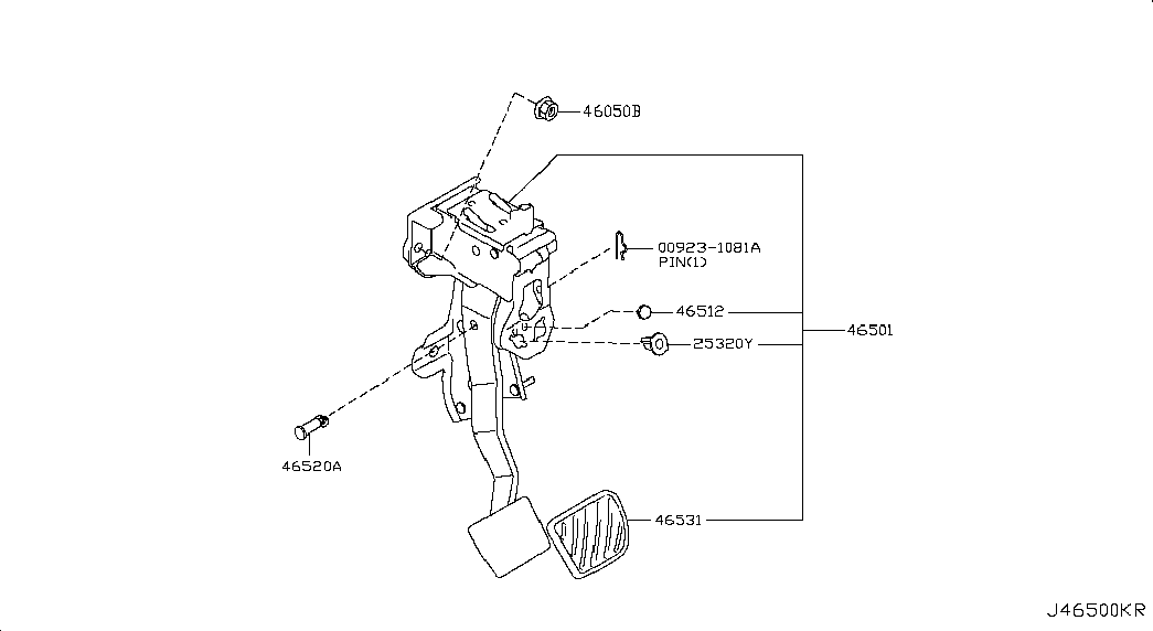 RENAULT 46531JG00A - Brake Pedal Pad onlydrive.pro