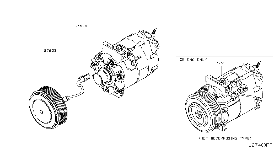 NISSAN 926001DE0A - Компрессор кондиционера onlydrive.pro