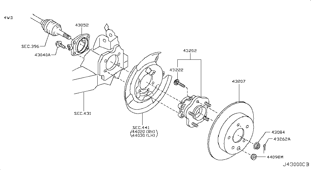 NISSAN 432068H702 - Brake Disc onlydrive.pro