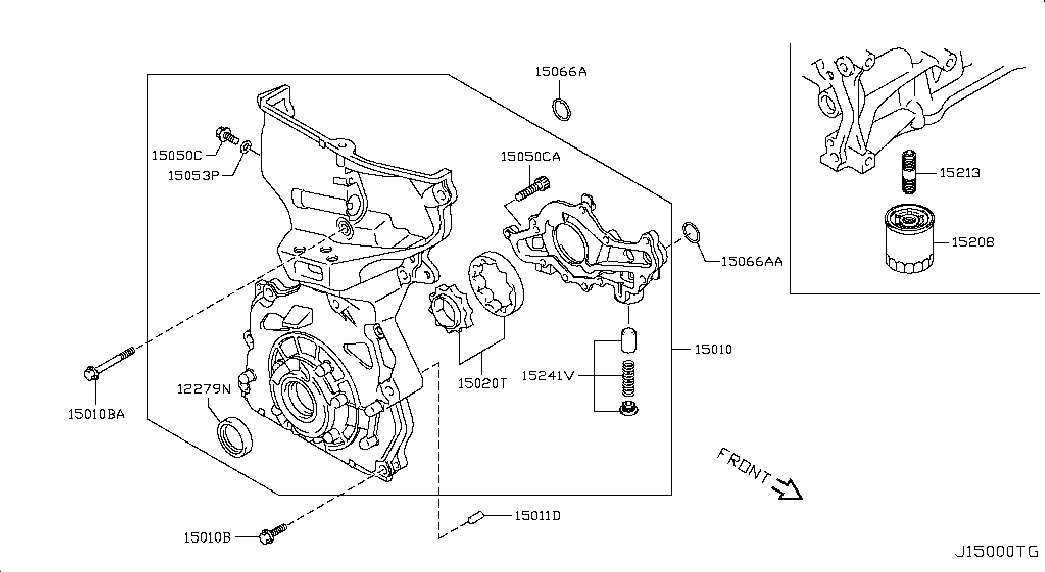 NISSAN 15208-4A00A - Масляный фильтр onlydrive.pro