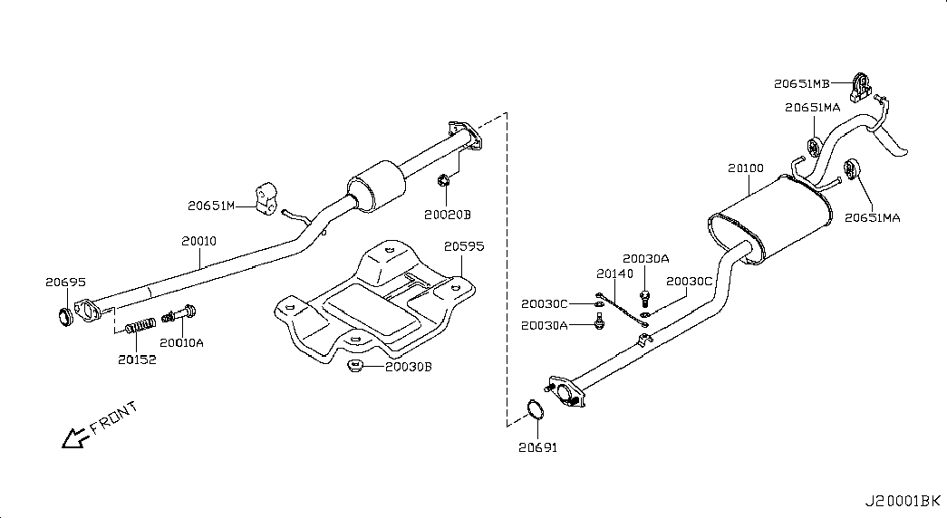 NISSAN 201524A0A0 - Spring, silencer onlydrive.pro