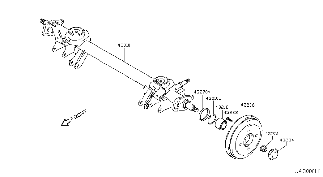 NISSAN 32616-4A00A - Rattalaagrikomplekt onlydrive.pro