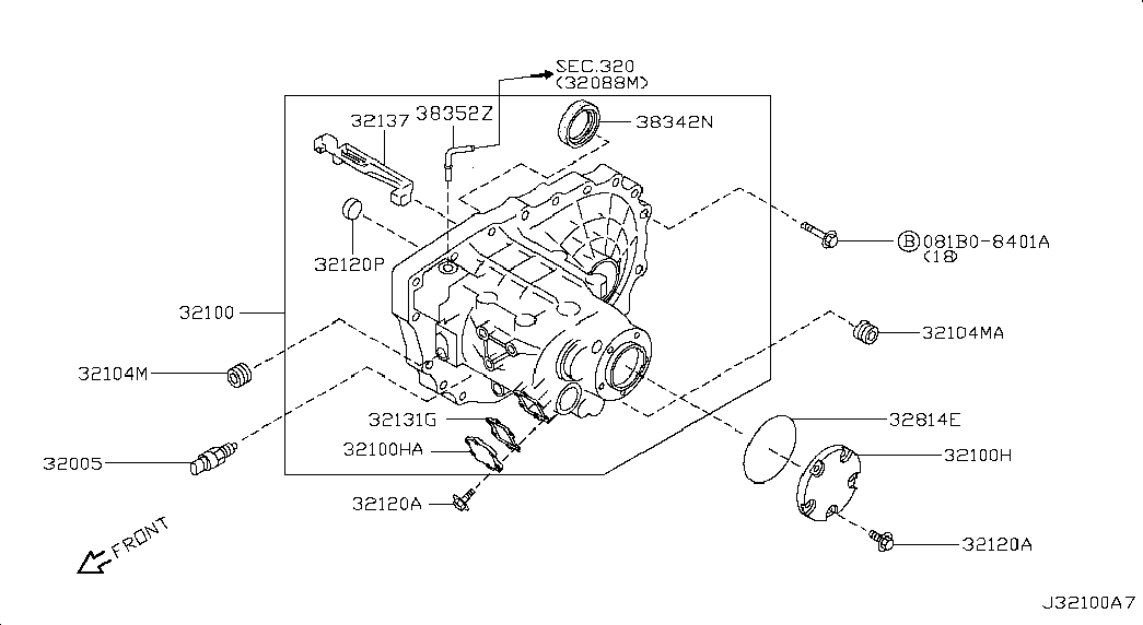 NISSAN 32005-6J001 - Датчик, переключатель, фара заднего хода onlydrive.pro