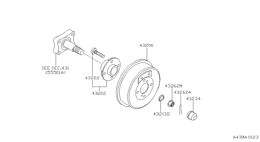 NISSAN 0153100031 - Комплект подшипника, ступицы колеса onlydrive.pro