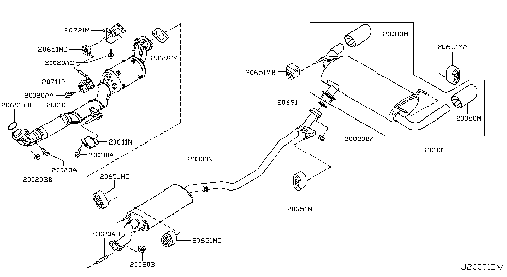 Honda 2069119U00 - Gasket, exhaust pipe onlydrive.pro