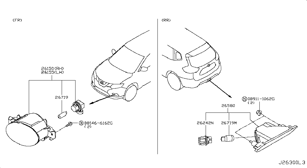 NISSAN B6296-89947 - Lemputė, posūkio lemputė onlydrive.pro