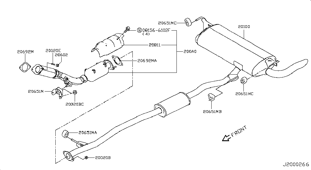 NISSAN 20651-5L710 - Втулка стабилизатора onlydrive.pro