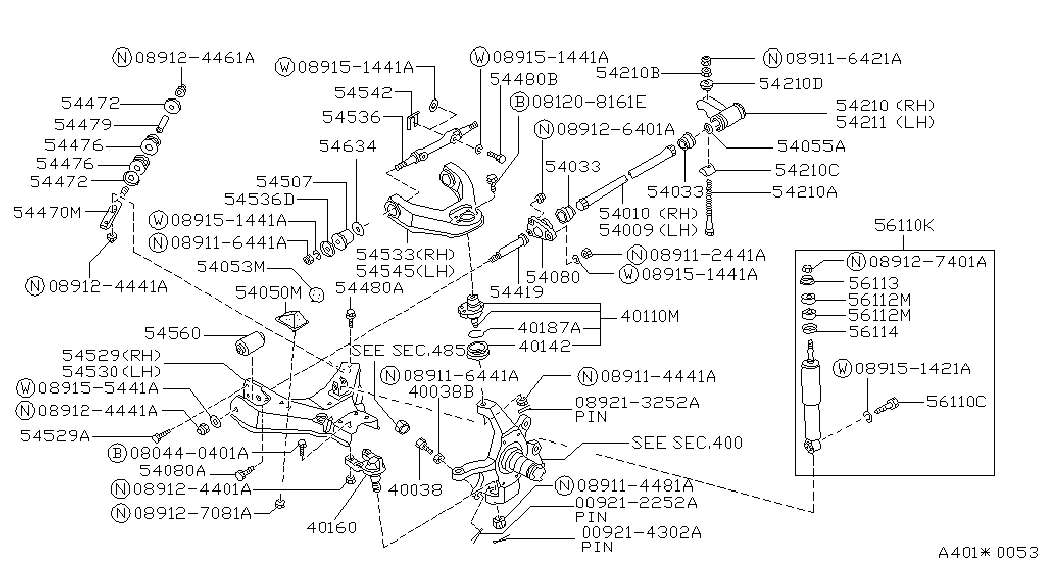 NISSAN 40110-01G25 - Шаровая опора onlydrive.pro