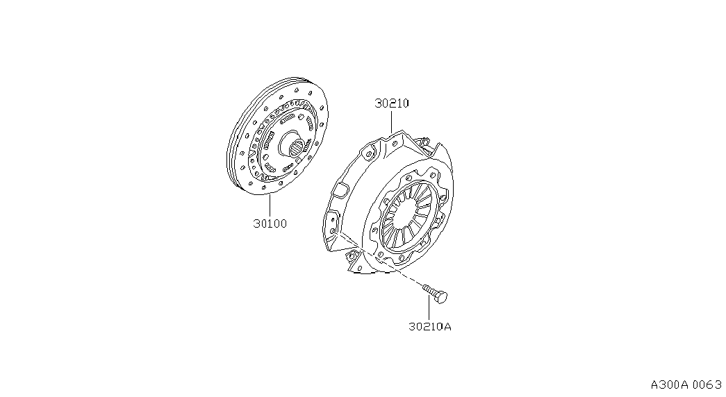 NISSAN 30100-31G02 - Clutch Disc onlydrive.pro