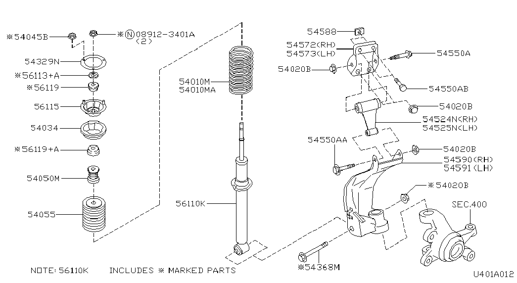 NISSAN 54050-2F005 - Pölysuojasarja, iskunvaimennin onlydrive.pro